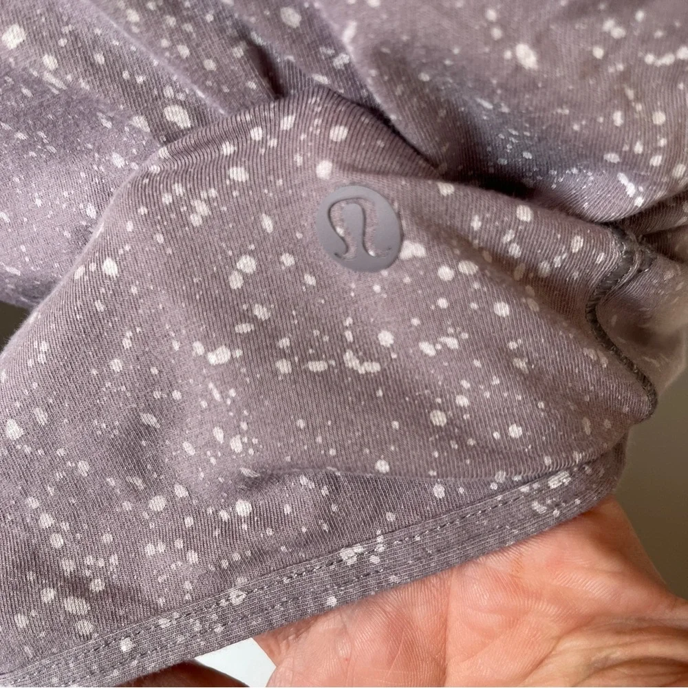 Lululemon Its a Tie Wrap Tank Top Dusty Dawn Splatter Athletic Workout Gym